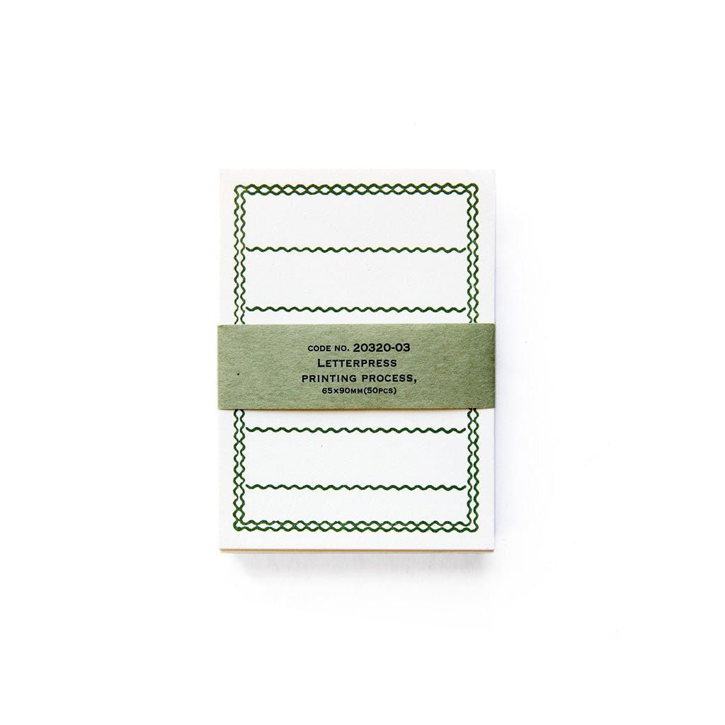 Letterpress Memo Cards - Famous | Online Store