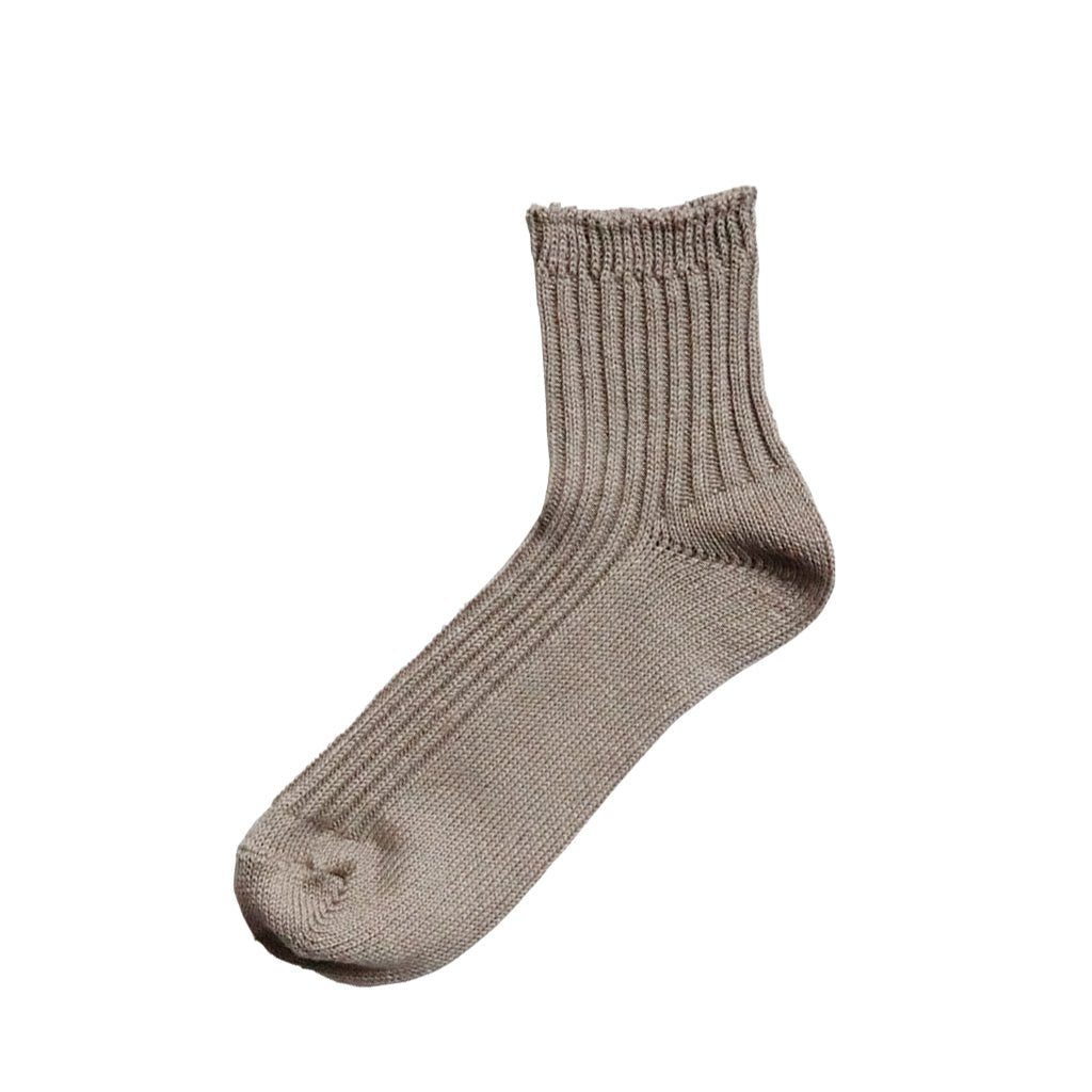 Linen Ribbed Socks - Famous | Online Store