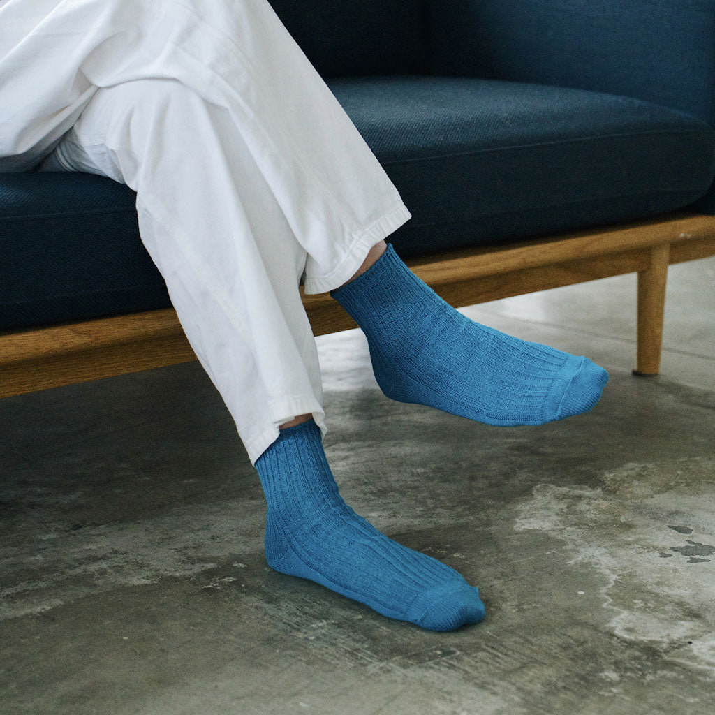 Linen Ribbed Socks - Famous | Online Store
