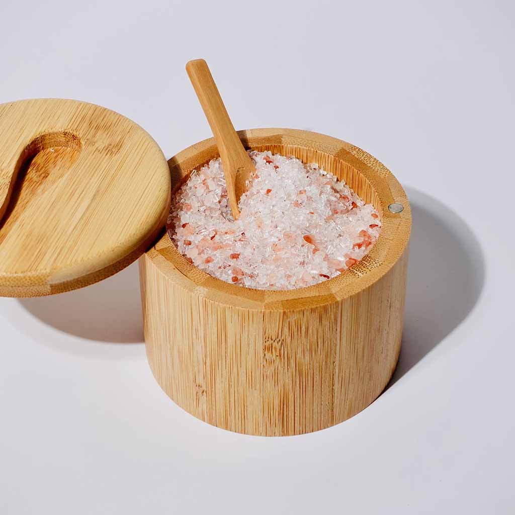 Magnesium Sanctuary Bath Salt Soak in Bamboo Refillable Bowl - Famous | Online Store