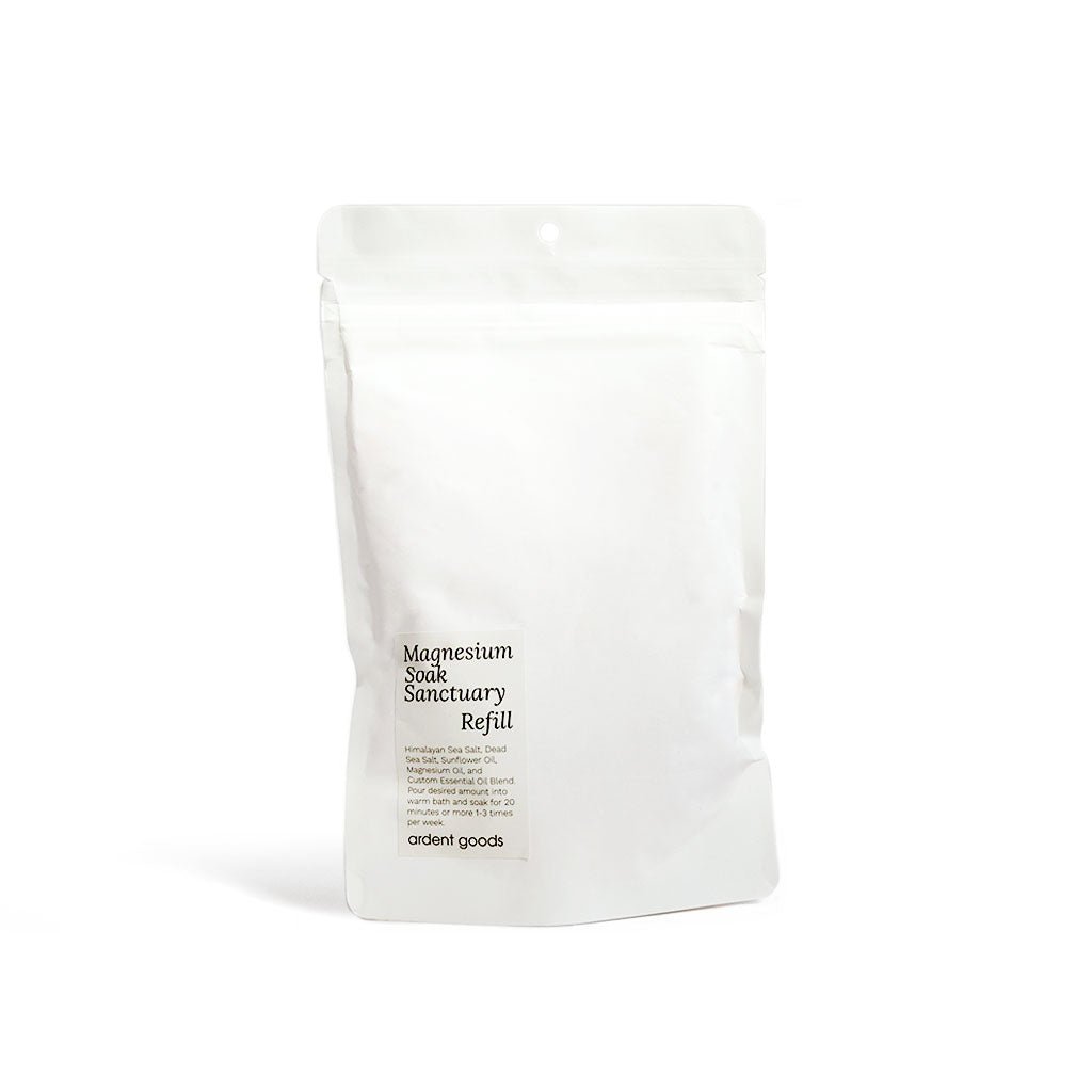 Magnesium Sanctuary Bath Salt Soak in Bamboo Refillable Bowl - Famous | Online Store