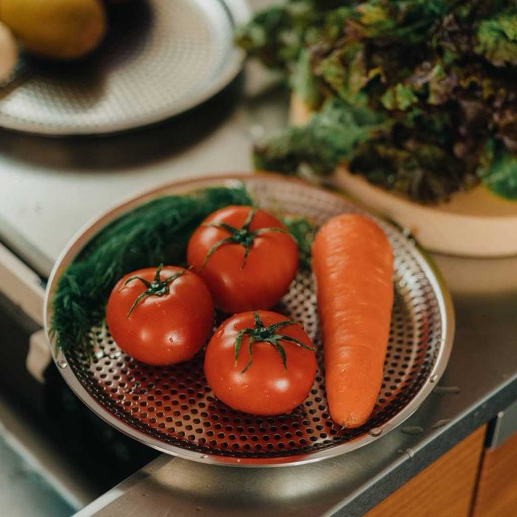 Makanai Stainless Steel Flat Strainer 220 - Famous | Online Store