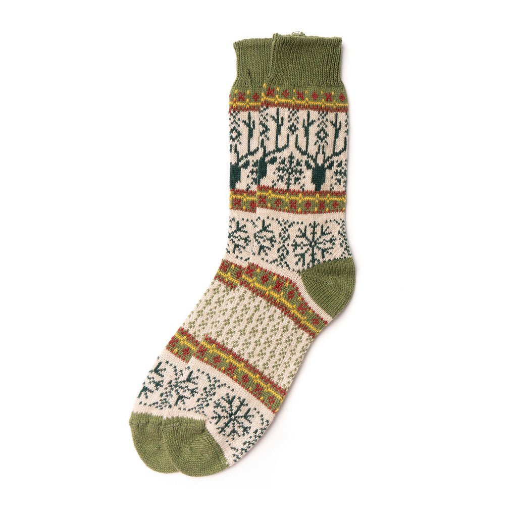 Men's Wool Fair Isle Socks - Famous | Online Store