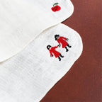 Mitsou Linen Gauze Embroidered Handkerchief - Famous | Online Store