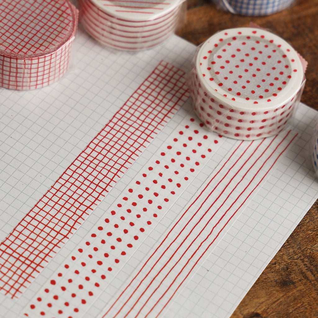 Mitsou Washi Tape - Dot / Red - Famous | Online Store