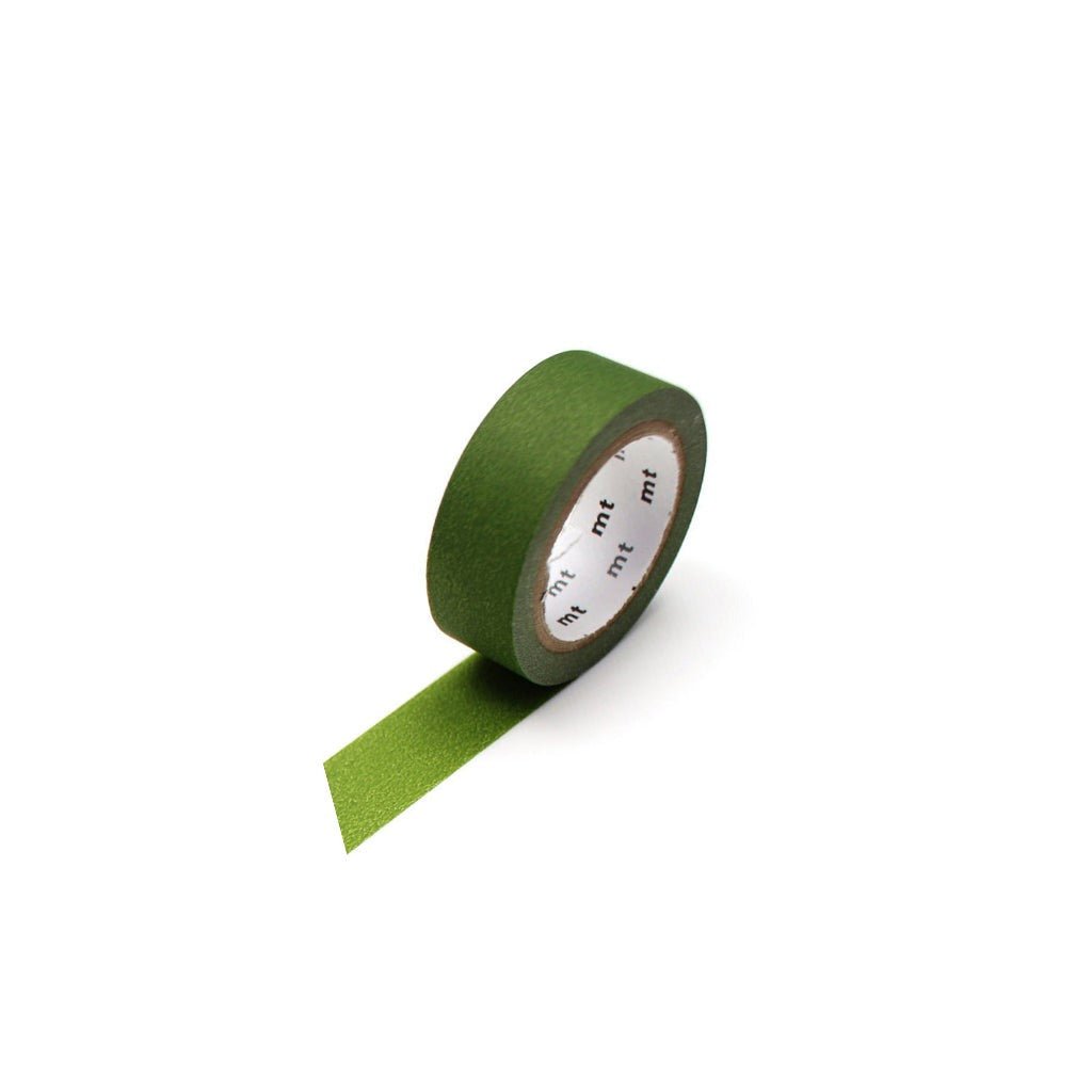mt Solid Washi Tape - Matte Olive Green - Famous | Online Store