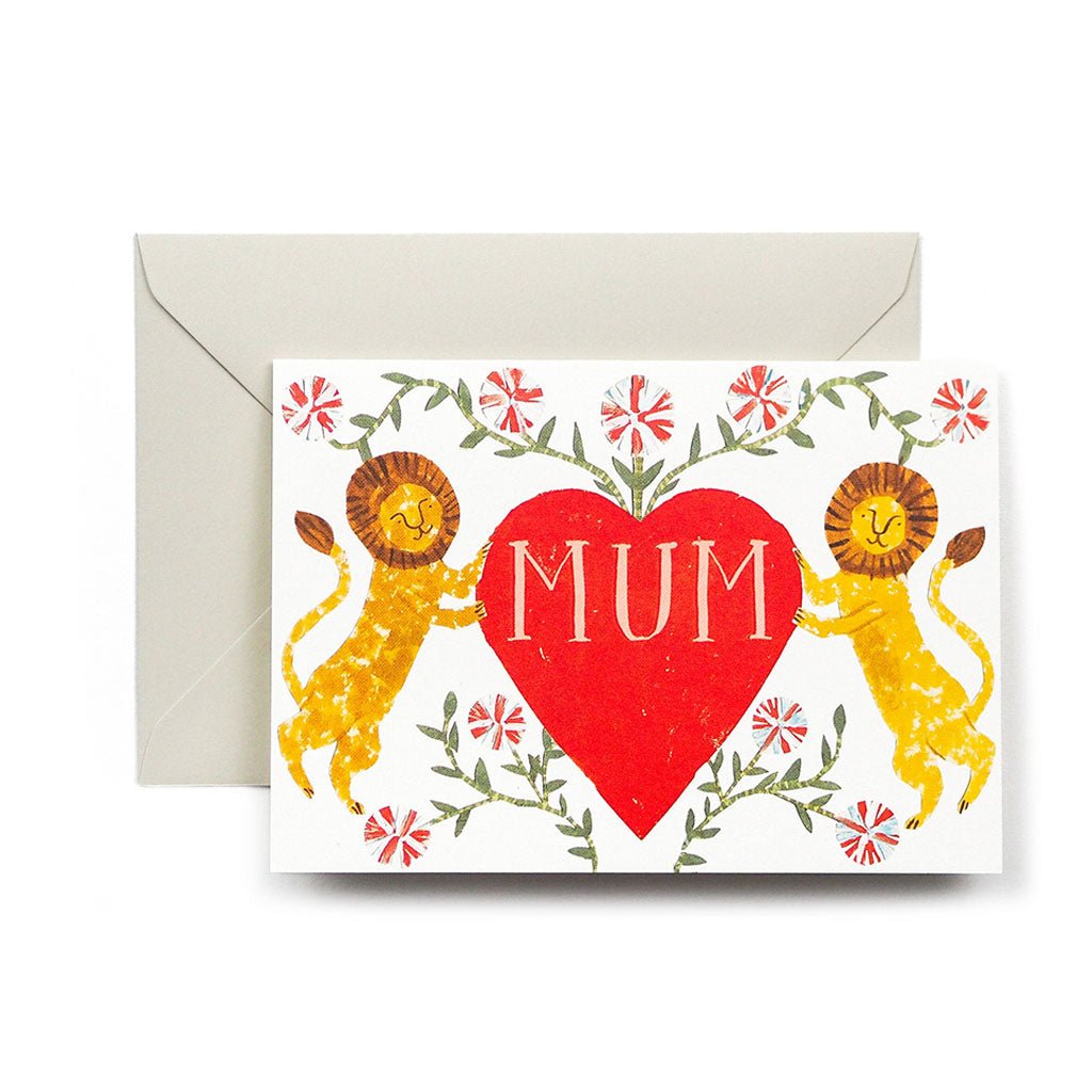 Mum Lion Heart Card - Famous | Online Store