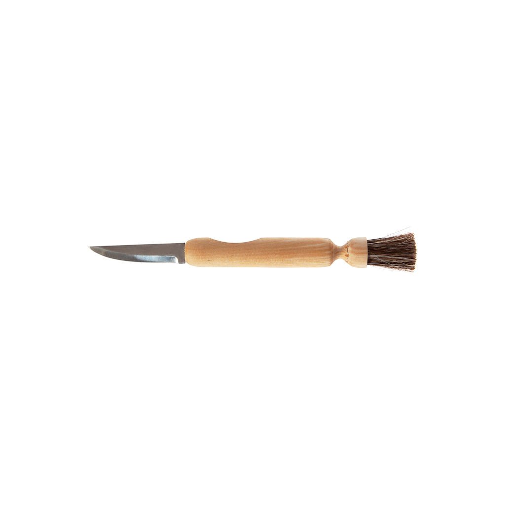 Mushroom Knife with Brush - Famous | Online Store