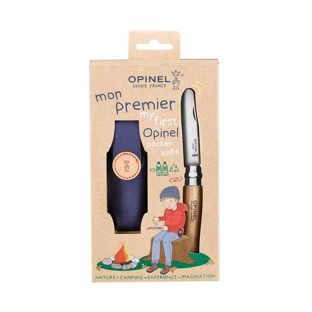 My First Opinel Knife + Recycled Sheath Kit - Famous | Online Store