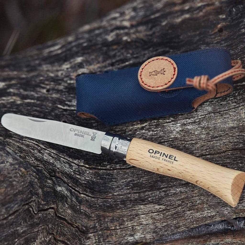 My First Opinel Knife + Recycled Sheath Kit - Famous | Online Store