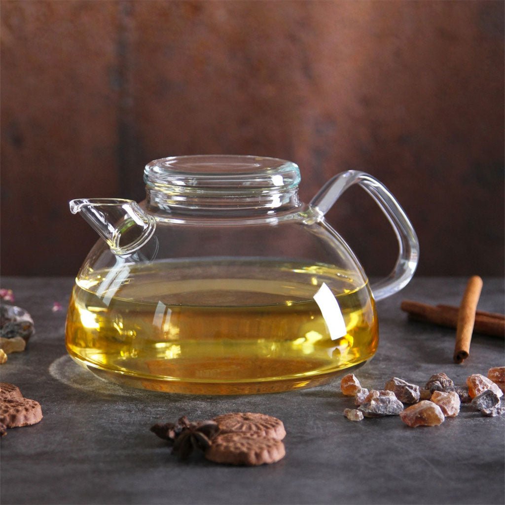 Nova Glass Teapot with Glass Strainer - Famous | Online Store