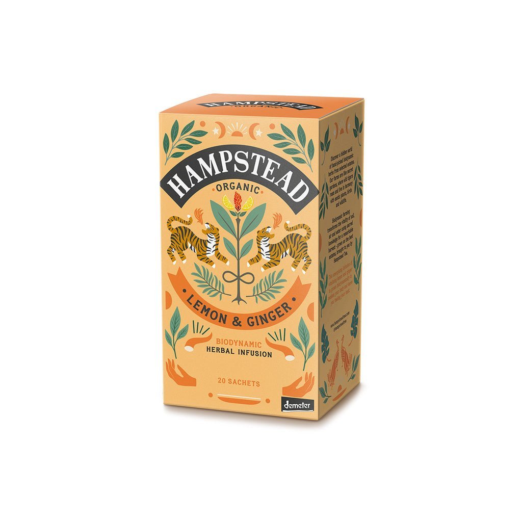 Organic Lemon and Ginger Tea - Famous | Online Store