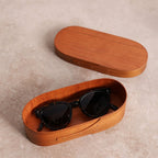 Oval Wood Eyeglass Case - Famous | Online Store