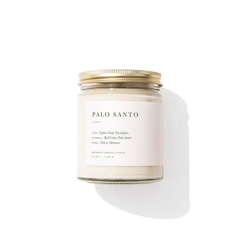 Vela en frasco de Palo Santo