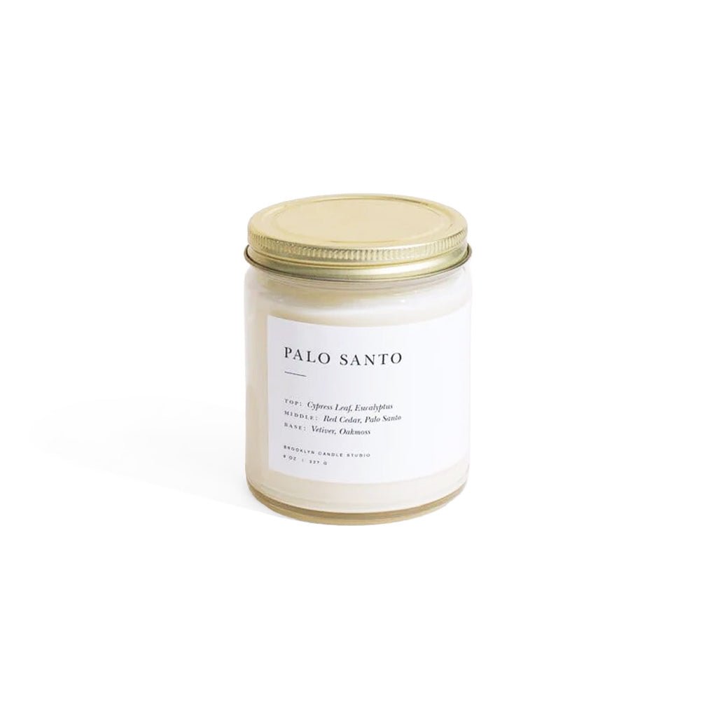 Vela en frasco de Palo Santo