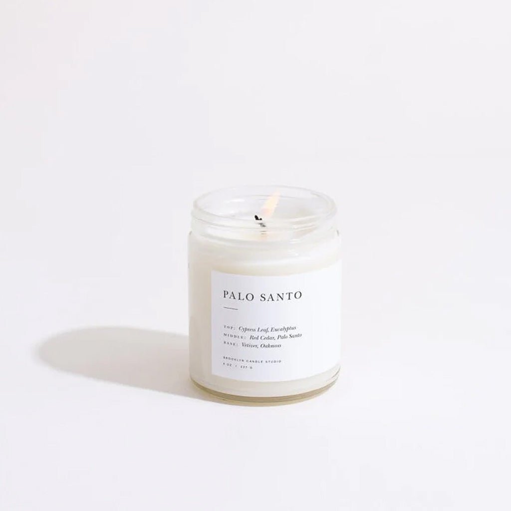 Vela en frasco de Palo Santo