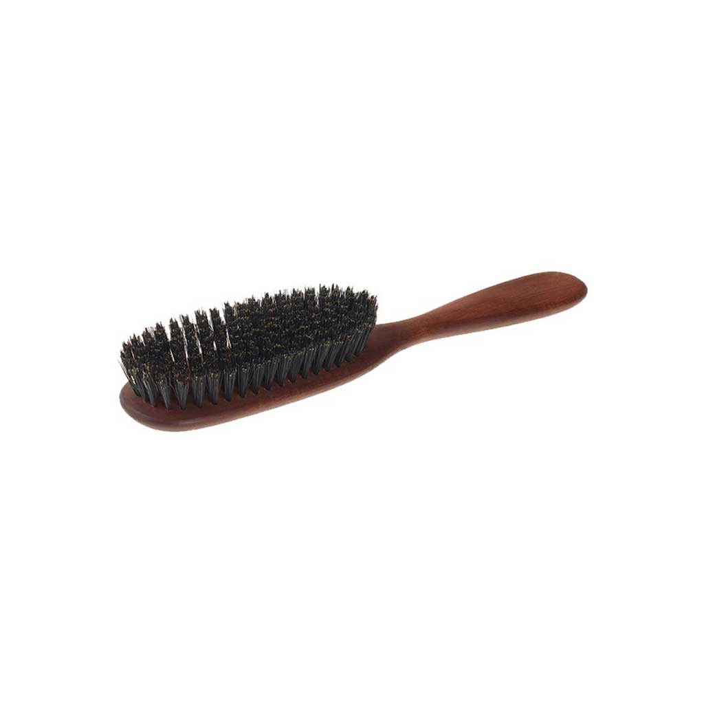 Pear Wood Dark Bristle Hairbrush - Large