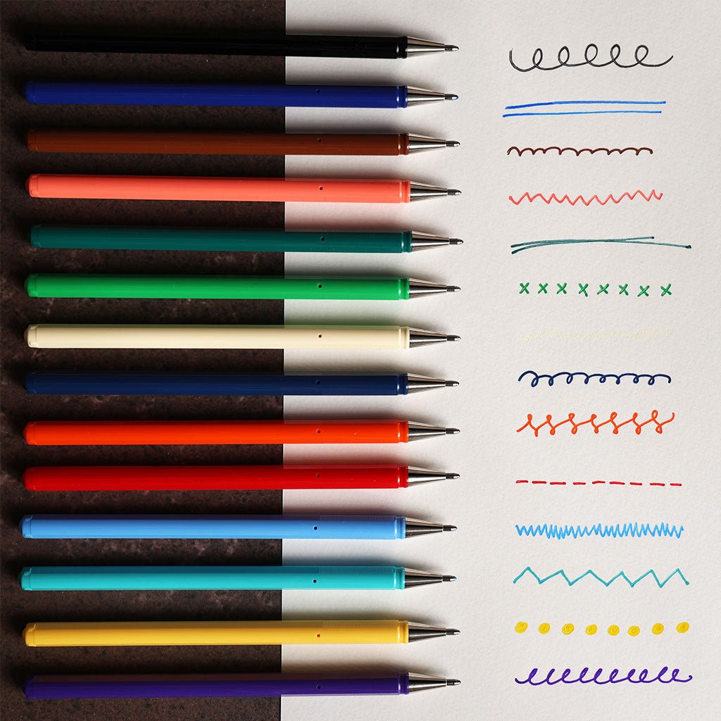 Pentel Mattehop Gel Pen - Complete Set of 21