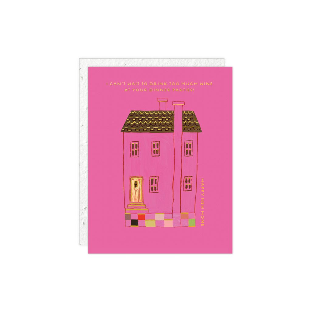 Carte de nouvelle maison « Maison rose »