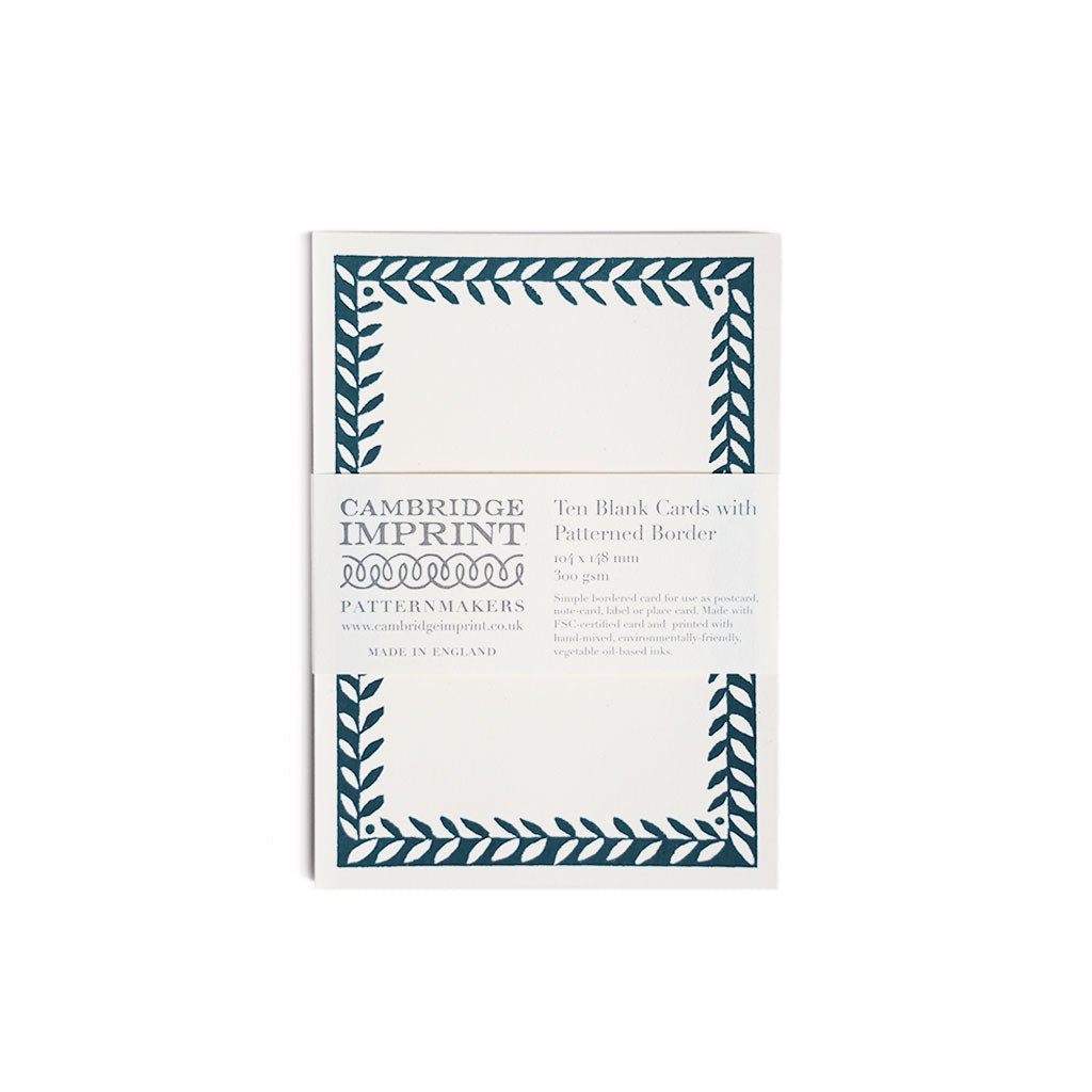 Postcards with Patterned Border, Set of 10