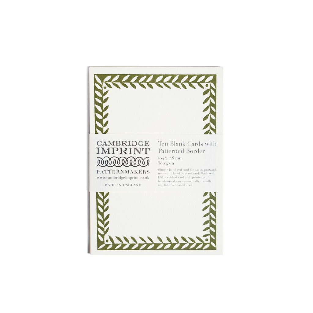 Postcards with Patterned Border, Set of 10
