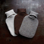 Recycled Wool Diagonal Stripe Hot Water Bottle
