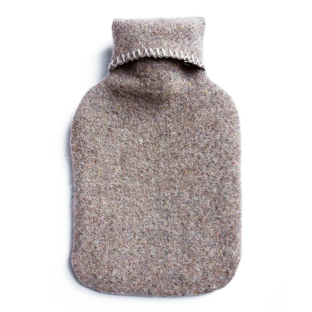 Recycled Wool Diagonal Stripe Hot Water Bottle