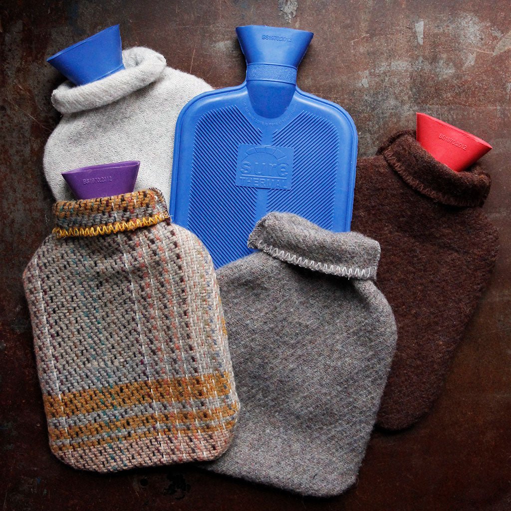 Bolsa de agua caliente de lana reciclada
