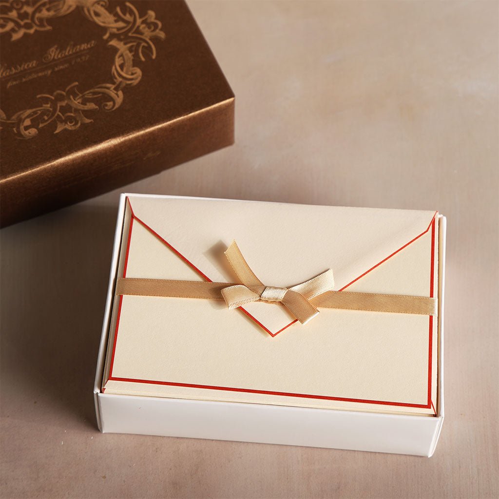 Rossi Classica Italiana Stripe Stationery Set, Box of 25