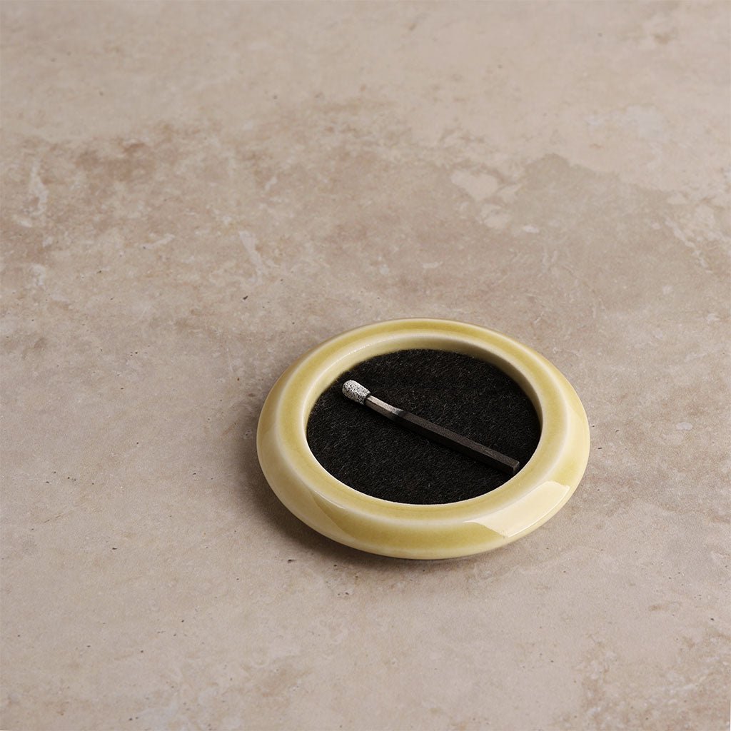 Round Seto Incense Tray