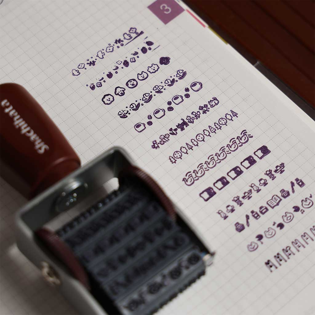 Shachihata Stamp Watashi-biyori Rotating Stamp