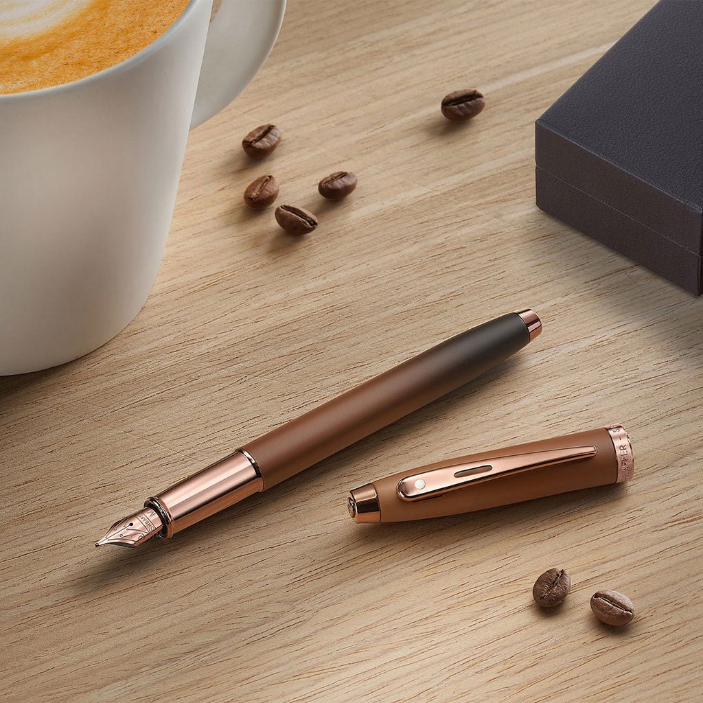 Stylo-plume Sheaffer 100 9374 Coffee Edition marron mat