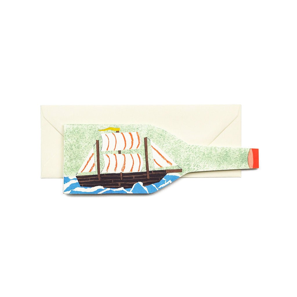 Ship in a Bottle Card