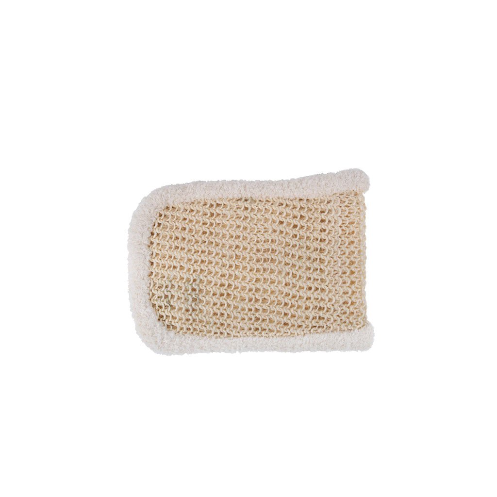 Guante de masaje de sisal y algodón