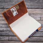 Slim Leather Notebook Cover - A5