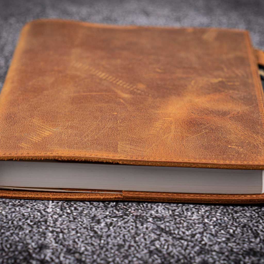 Slim Leather Notebook Cover - A5