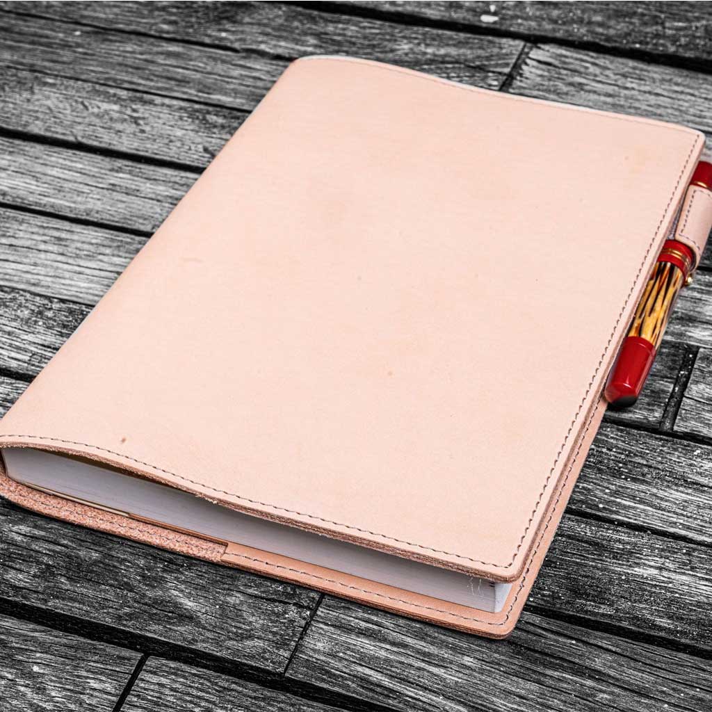 Slim Leather Notebook Cover - A5