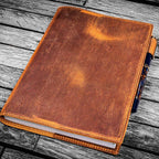 Slim Leather Notebook Cover - A5