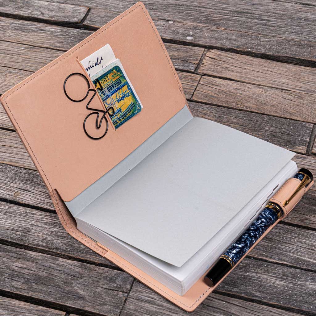 Slim Leather Notebook Cover - A6