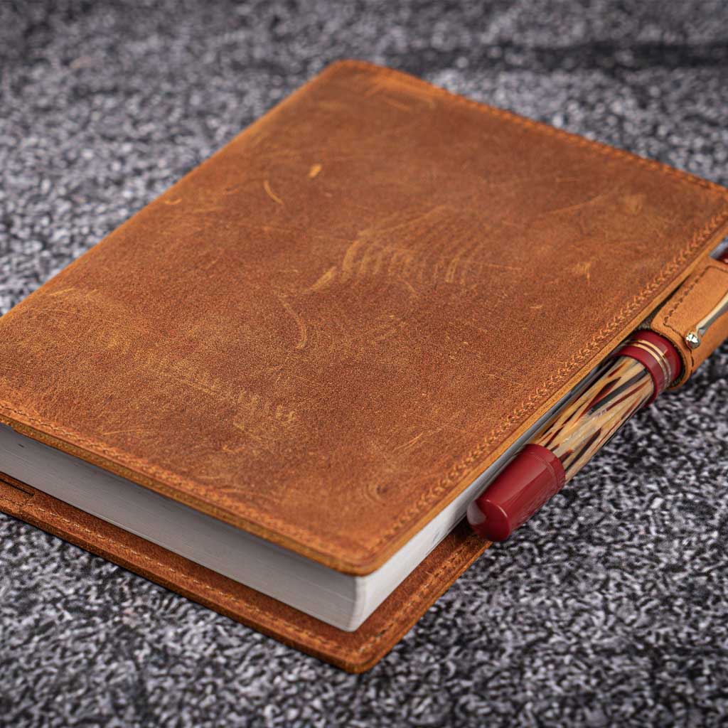 Slim Leather Notebook Cover - A6