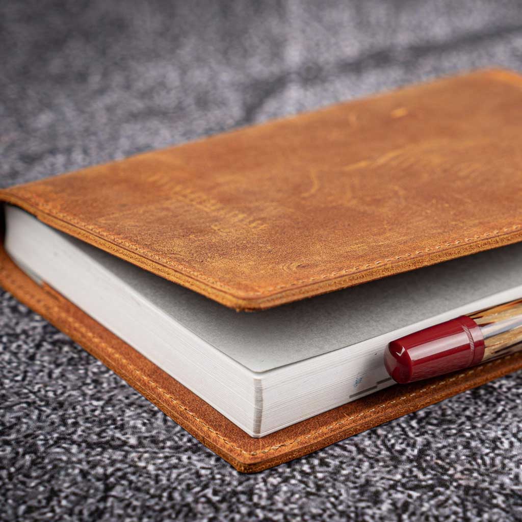 Slim Leather Notebook Cover - A6