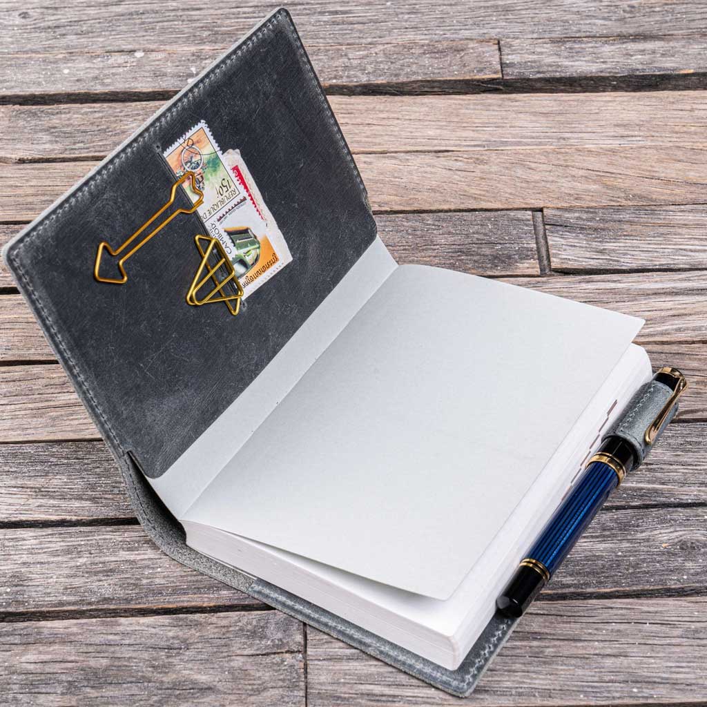Slim Leather Notebook Cover - A6