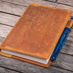 Slim Leather Notebook Cover - A6