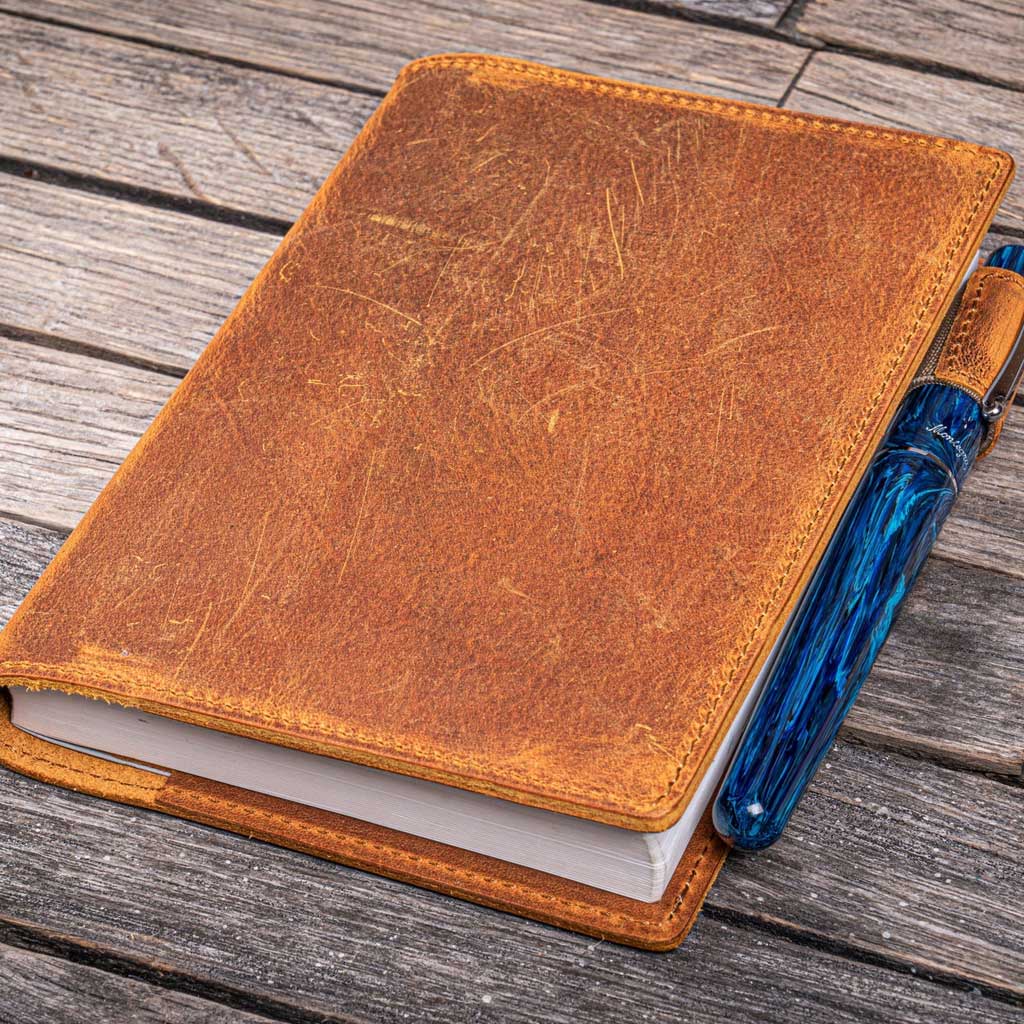 Slim Leather Notebook Cover - A6