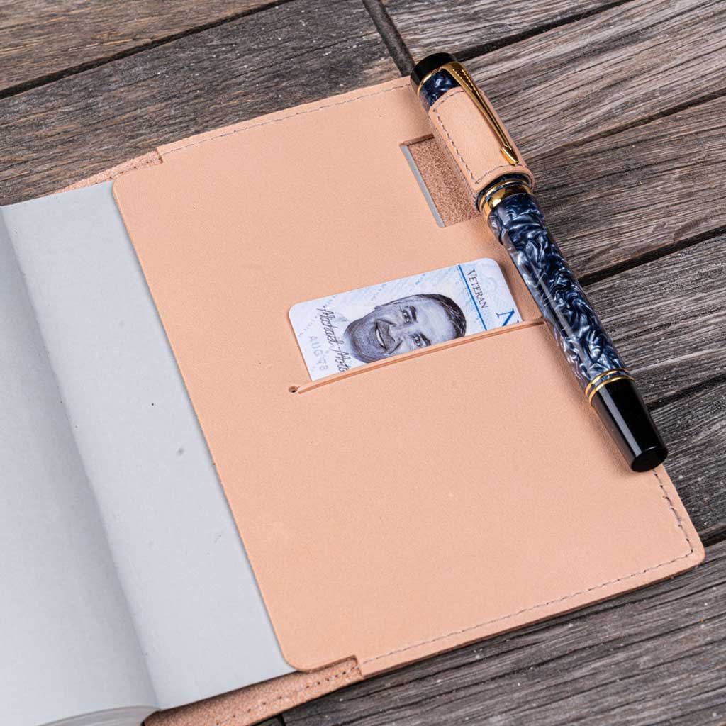 Slim Leather Notebook Cover - A6
