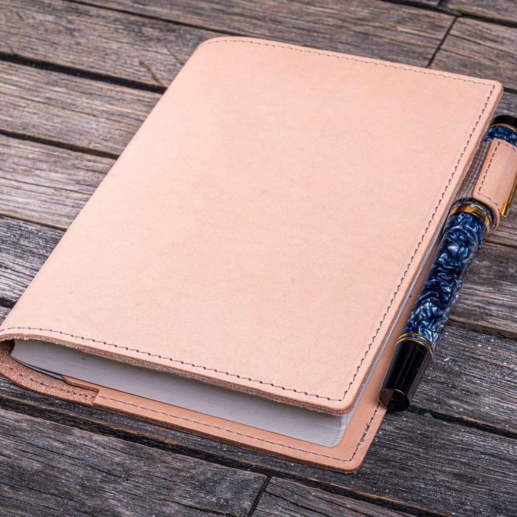 Slim Leather Notebook Cover - A6