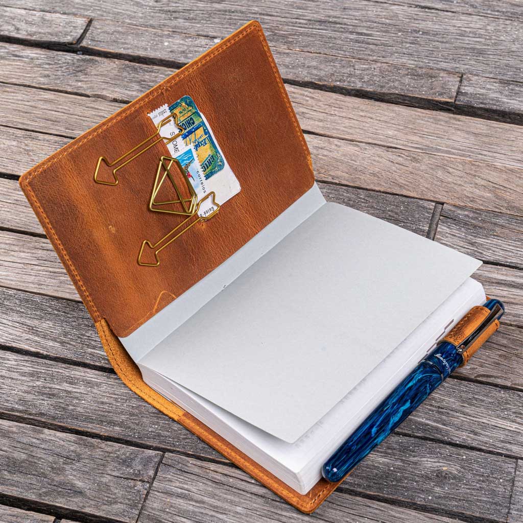 Slim Leather Notebook Cover - A6
