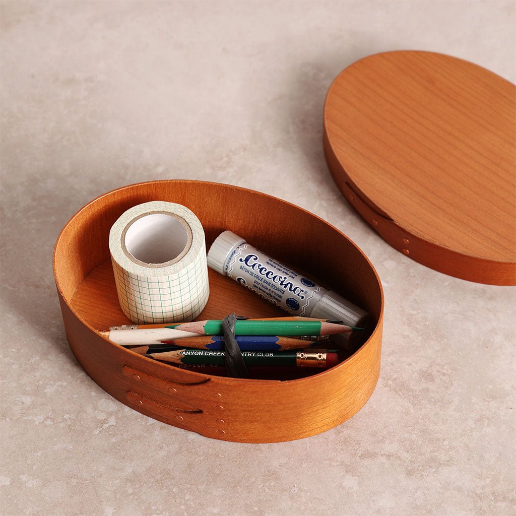 Small Oval Wood Shaker Box