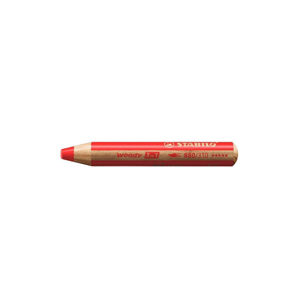 Stabilo Woody 3-in-1 Pencil Set of 6 with Sharpener