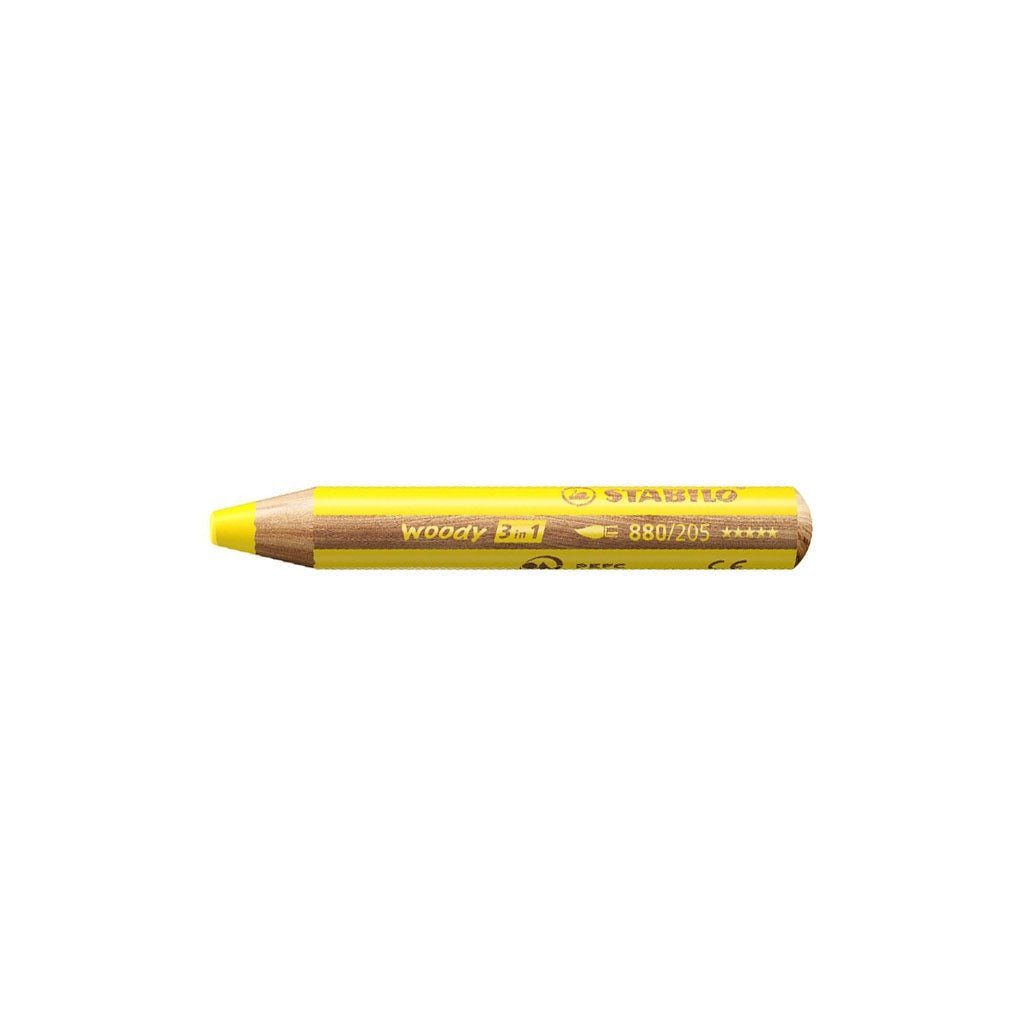 Stabilo Woody 3-in-1 Pencil Set of 6 with Sharpener